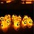 abordables Accessoires d&#039;Halloween-halloween citrouille chaîne tête fantôme lampes led barre lumineuse 16 support de lampe