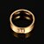 tanie Pierścienie męskie-Męskie Obrączka Pierścienie rowkowe Złoty Stal tytanowa Spersonalizowane Moda Ślub Codzienny Biżuteria