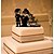 preiswerte Tortenfiguren-Tortenfiguren &amp; Dekoration Klassisch Klassisches Paar Acryl Hochzeit mit Blume 1 pcs Geschenkbox