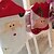 voordelige Kerstdecoraties-1 paar kerst stoelbekleding kerstman Nieuwjaar decoraties xmas ornamenten home decor hoeden vrolijk koop
