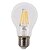 billige Elpærer-KWB 1pc 4 W LED-glødetrådspærer 380 lm E26 / E27 A60(A19) 4 LED Perler COB Dæmpbar Varm hvid / 1 stk. / RoHs