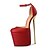 זול נעלי עקב לנשים-נשים-עקבים-דמוי עור-פלטפורמה-שחור אדום לבן-מסיבה וערב-עקב סטילטו פלטפורמה