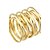 tanie Modne pierścionki-Damskie Obrączka Złota Srebrny Stop Moda Impreza Codzienny Biżuteria