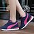 cheap Women&#039;s Sneakers-Women&#039;s Sneakers Spring / Fall Wedges Canvas Outdoor / Casual Wedge Heel Lace-up Black / Blue / Gray Sneaker