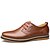baratos Sapatos Oxford para Homem-Homens Sapatos formais Pele Primavera Casual Oxfords Caminhada Marron / Preto / Sapatos de couro / Sapatos Confortáveis / EU40