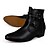 preiswerte Herrenstiefel-Herren Stiefel Chelsea-Stiefel Klassisch Casual PU Rutschfest Mittelhohe Stiefel Weiß Schwarz Braun Herbst Winter