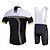 tanie Męskie zestawy odzieżowe-Fastcute Męskie Damskie Krótki rękaw Koszulka i szorty z szelkami na rower Rower Szelkach Rajstopy szelkach Koszulka Zestawy odzieży, 3D