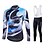 abordables Ensembles de vêtements pour hommes-Fastcute Homme Femme Manches Longues Maillot de Cyclisme Vélo Ensemble de Vêtements, La peau 3 densités, Garder au chaud, Séchage rapide,