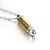 cheap Necklaces-316L Stainless Steel Partical Color Plated Bullet Open Container Ashes Helder Ossuaries Pendant Necklace