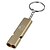 baratos Ferramentas para Campismo, Mosquetões &amp; Cordas-Survival Whistle Tamanho Compacto Emergência Bolso Multifunção Sobrevivência Aço Inoxidável Liga de alumínio Metal Equitação Campismo Exterior Interior Viagem Dourado Prata 1 pcs