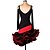 cheap Latin Dancewear-Latin Dance Dresses Women&#039;s Performance Chinlon / Organza Draping Dress