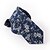 billige Tilbehør Til Brudgom-marineblå floral tynne slips bomull