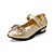 preiswerte Mädchenschuhe-Mädchen Flache Schuhe Komfort PU Frühling Herbst Kleid Schleife Niedriger Absatz Silber Rosa Golden Flach