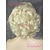Недорогие Парик из искусственных волос на кружевной основе-Синтетические кружевные передние парики Кудрявый Кудрявый Лента спереди Парик Блондинка Короткие Блондинка Искусственные волосы Жен. Природные волосы Боковая часть Блондинка
