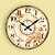 baratos Relógios de Parede Rústicos-Moderno/Contemporâneo Família Relógio de parede,Redonda Outros 34*34*3cm Interior Relógio