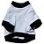 cheap Dog Clothes-Dog Shirt / T-Shirt Dog Clothes Skull Black / White Cotton Costume For Pets Men&#039;s / Women&#039;s Casual / Daily / Halloween