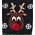 preiswerte Weihnachtskostüme für Haustiere-Katze Hund Pullover Welpenkleidung Rentier Urlaub Weihnachten Winter Hundekleidung Welpenkleidung Hunde-Outfits Schwarz Kostüm für Mädchen und Jungen Hund Baumwolle XS S M L XL XXL