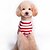 ieftine Îmbrăcăminte Câini-Pisici Câine Pulovere Dungi Crăciun Anul Nou Iarnă Îmbrăcăminte Câini Haine pentru catelus Ținute pentru câini Rosu Costume pentru fată și câine băiat De Lână XXS XS S M L XL