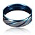 cheap Men&#039;s Rings-Men&#039;s Band Ring Groove Rings Titanium Steel Personalized Vintage Punk Fashion Initial Ring Jewelry Blue For Christmas Gifts Wedding Party Daily Casual Sports 6 / 7 / 9 / 10 / 11