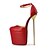 זול נעלי עקב לנשים-נשים-עקבים-דמוי עור-פלטפורמה-שחור אדום לבן-מסיבה וערב-עקב סטילטו פלטפורמה