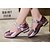cheap Girls&#039; Shoes-Girls&#039; Loafers &amp; Slip-Ons Flat Heel Flower PU Comfort / LED Shoes Spring / Fall Golden / Pink / Silver / Rubber
