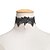 cheap Necklaces-Women&#039;s Pearl Choker Necklace Pearl Necklace Hollow Out Flower Ladies Tattoo Style Elegant Gothic Pearl Lace White Black Necklace Jewelry For Wedding Party Daily Casual Cosplay Costumes