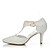 abordables Zapatos de boda-Mujer Tacones Primavera / Verano Tacón Stiletto Boda Vestido Fiesta y Noche Seda Beige