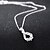 cheap Necklaces-Women&#039;s Crystal Pendant Necklace Ladies European Fashion Sterling Silver Zircon Cubic Zirconia White Necklace Jewelry For Party Daily Casual / Silver Plated / Silver Plated