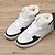 cheap Men&#039;s Sneakers-Men&#039;s Sneakers Flat Heel Lace-up PU Comfort Spring / Fall Black / White / White / Black