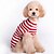 voordelige Hondenkleding-Kat Hond Truien Gestreept Kerstmis Nieuwjaar Winter Hondenkleding Puppy kleding Hondenoutfits Rood Kostuum voor Girl and Boy Dog Wollen XXS XS S M L XL