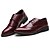 abordables Oxfords Homme-Homme Oxfords Chaussures formelles Chaussures Bullock Chaussures en cuir Entreprise Mariage Décontracté Soirée &amp; Evénement Cuir Antidérapantes Noir Rouge Bordeaux Marron Automne Printemps / Lacet