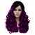abordables Perruques Synthétiques Sans Bonnet-Perruque Synthétique Style Sans bonnet Perruque Violet Violet Cheveux Synthétiques Femme Violet Perruque Moyen Perruques sans bonnet