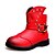 זול נעלי בנות-לבנות-מגפיים-טול דמוי עור-חדשני מגפי שלג מגפי רכיבה מגפי אופנה-שחור אדום-שטח שמלה יומיומי-עקב וודג&#039;