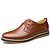 baratos Sapatos Oxford para Homem-Homens Sapatos formais Pele Primavera Casual Oxfords Caminhada Marron / Preto / Sapatos de couro / Sapatos Confortáveis / EU40