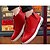 voordelige Herensneakers-Heren Microvezel Lente / Herfst Comfortabel Platte schoenen Anti-slip Rood / Wit / Zwart / ulko-