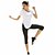 billige Ny i-CONNY Dame Crew-hals 1 stk Tights til jogging / Treningstights - Svart, Himmelblå sport Shorts / 3/4 Tights / Leggings Yoga &amp; Danse Sko, Trening, Treningssenter Sportsklær Fort Tørring Elastisk