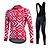 cheap Men&#039;s Clothing Sets-Fastcute Men&#039;s Women&#039;s Long Sleeve Cycling Jersey with Bib Tights Winter Fleece Silicon Lycra Bike Pants / Trousers Jersey Tights Thermal Warm Fleece Lining Breathable 3D Pad Quick Dry Sports Sports