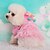 cheap Dog Clothes-Cat Dog Hoodie Dress Polka Dot Fashion Dog Clothes Blue Pink Rose Costume Corduroy XS S M L XL