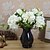 voordelige Kunstbloemen-Kunstbloemen 1 Tak Europese Stijl Hortensia&#039;s Bloemen voor op tafel