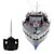 ieftine Bărci RC-Navă Militară HT HT-2877 1:115 Navă de luptă RC barca Motor Electric fără Perii 2 2.4G Gri