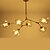 voordelige Kroonluchters-6-Light Spoetnik Plafond Lichten &amp; hangers Neerwaartse Belichting Geschilderde afwerkingen Metaal Glas Ministijl 110-120V / 220-240V Lamp Niet Inbegrepen / E26 / E27