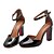 abordables Escarpins femme-Femme Chaussures Cuir Verni Automne Confort Chaussures à Talons Talon Bottier / Block Heel Boucle Noir / Gris / Rose