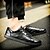 baratos Sapatos Oxford para Homem-Homens Primavera / Outono Conforto Casual Ao ar livre Oxfords Caminhada Microfibra Antiderrapante Preto / Cinzento / Cadarço