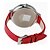 preiswerte Damenuhren-Damen Modeuhr Quartz Leder Band Weiß / Rot / Braun Marke