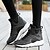 cheap Women&#039;s Sneakers-Women&#039;s Sneakers Comfort Synthetic Athletic / Casual Flat Heel Lace-up Black / White / Black and White