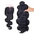 preiswerte Echthaarsträhnen-Brasilianisches Haar Große Wellen Echthaar Haar-Einschlagfaden mit Verschluss Menschliches Haar Webarten Haarverlängerungen