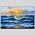 billige Malerier-Print Stretched Canvas - Landskab Klassisk Traditionel Middelhavet