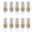 abordables Ampoules LED double broche-10 pièces 1 W LED à Double Broches 460 lm G4 24 Perles LED SMD 3014 Décorative Blanc Chaud Blanc Froid 12 V / RoHs / CE