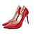 abordables Tacones de mujer-Mujer Zapatos Cuero Patentado Otoño Tacones Tacón Stiletto Perla Rojo / Verde / Rosa