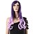 abordables Perruques de déguisement-Perruque Synthétique Ondulé Ondulé Perruque Long Violet Cheveux Synthétiques Femme Cheveux Colorés Violet